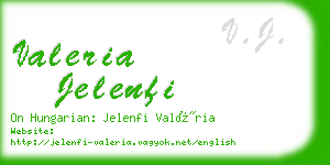 valeria jelenfi business card